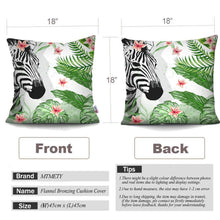 Load image into Gallery viewer, Tropical Plants Palm Leaf Pillow Cover Green Leaves Cushion Covers Flower Decorative Pillow Sofa Decorative Throw Pillow Covers Tropical Green Leaves Floor Pillow Cover for Couch Cushion Cover Plant Monstera Leaf 45x45cm