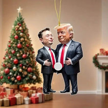 Load image into Gallery viewer, Trump & Musk Acrylic Hanging Ornament