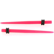 Load image into Gallery viewer, 14G to 00G 18 Piece Ear Stretching Kit in Pink Acrylic Set