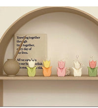 Load image into Gallery viewer, Tulip Candle Aroma Decoration Wedding Souvenir Birthday Gift Decoration Candles Handmade Delicate Tulip Flower Shape Candle Perfect for Birthday Party Wedding Spa Home Decor