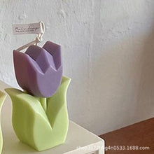 Load image into Gallery viewer, Tulip Candle Aroma Decoration Wedding Souvenir Birthday Gift Decoration Candles Handmade Delicate Tulip Flower Shape Candle Perfect for Birthday Party Wedding Spa Home Decor