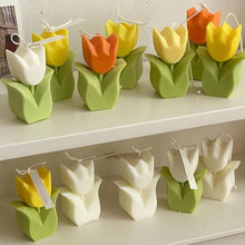 Load image into Gallery viewer, Tulip Candle Aroma Decoration Wedding Souvenir Birthday Gift Decoration Candles Handmade Delicate Tulip Flower Shape Candle Perfect for Birthday Party Wedding Spa Home Decor
