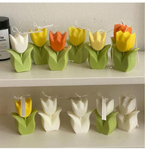Load image into Gallery viewer, Tulip Candle Aroma Decoration Wedding Souvenir Birthday Gift Decoration Candles Handmade Delicate Tulip Flower Shape Candle Perfect for Birthday Party Wedding Spa Home Decor
