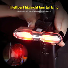 Load image into Gallery viewer, Turn Signals For Bicycle Light Bicycle Taillight Led Light With USB Charging Bicycle Lighting Safety Warning Brake Light Remote Control Bike Rear Light Back USB Rechargeable Safety Warning Cycling Light Fits On Any Road Bicycle