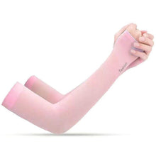Load image into Gallery viewer, Two Pairs Of Arm Sleeve Sunscreen Cuff Arm Sleeves UV Sun Protect Anti-Slip Summer Men Women Gloves Summer Arm Sleeves Cover Unisex Cooling Sleeves Sports Workout Outdoor Sleeves