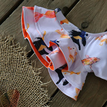 Load image into Gallery viewer, Two-Pieces Women Push-Up Padded Bra Ruffles Bandage Bikini Set Swimsuit Women's Bathing Suits Ruffles Flounce Bikini Sets Low Rise Two Piece Swimsuit Swimwear Bathing Suit Beachwear