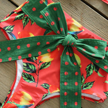 Load image into Gallery viewer, Two-Pieces Women Push-Up Padded Bra Ruffles Bandage Bikini Set Swimsuit Women's Bathing Suits Ruffles Flounce Bikini Sets Low Rise Two Piece Swimsuit Swimwear Bathing Suit Beachwear