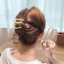Load image into Gallery viewer, U Shape Hair Sticks Women Hairclip Simplicity Colorful Girls Hairpins Hair Sticks Hair Accessories Headwear French Hair Pin Hairstyle Chignon for Women