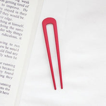 Load image into Gallery viewer, U Shape Hair Sticks Women Hairclip Simplicity Colorful Girls Hairpins Hair Sticks Hair Accessories Headwear French Hair Pin Hairstyle Chignon for Women