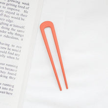 Load image into Gallery viewer, U Shape Hair Sticks Women Hairclip Simplicity Colorful Girls Hairpins Hair Sticks Hair Accessories Headwear French Hair Pin Hairstyle Chignon for Women