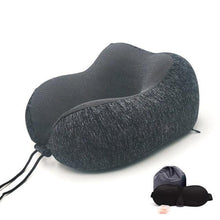 Load image into Gallery viewer, U-Shape Travel Pillow Pure Memory Foam Neck Pillow for Airplane Office Nap Cervical Pillows Flight Sleeping Head Neck Support Memory Cotton Neck Pillow Cervical Vertebra Travel Portable Noon Break Aircraft Neck Pillow For Traveling