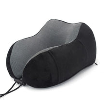 Load image into Gallery viewer, U-Shape Travel Pillow Pure Memory Foam Neck Pillow for Airplane Office Nap Cervical Pillows Flight Sleeping Head Neck Support Memory Cotton Neck Pillow Cervical Vertebra Travel Portable Noon Break Aircraft Neck Pillow For Traveling