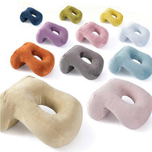 Load image into Gallery viewer, U-Shaped Desk Nap Pillow Neck Supporter Seat Cushion Headrest Travel Airplane Nap Pad with Arm Rest Travel Pillow for Neck and Head Comfort for Airplane Car and Desk Memory Foam Neck Pillow, Travel Pillow for Airplanes Car Camping Office School