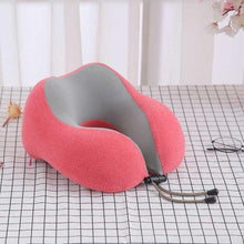 Load image into Gallery viewer, U-Shaped Magnetic Head Pillow Neck Pillow Memory Foam Padding Airplane Travel Office Lunch Break Car Hug Memory Foam Travel Pillow Neck Pillow Ideal for Airplane Travel Comfortable and Lightweight Improved Support Design Neck Pillow