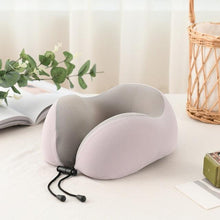 Load image into Gallery viewer, U-Shaped Magnetic Head Pillow Neck Pillow Memory Foam Padding Airplane Travel Office Lunch Break Car Hug Memory Foam Travel Pillow Neck Pillow Ideal for Airplane Travel Comfortable and Lightweight Improved Support Design Neck Pillow