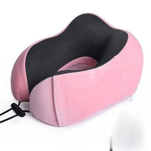 Load image into Gallery viewer, U Shaped Memory Foam Neck Pillows Soft Travel Pillow Massage Neck Pillow Sleeping Airplane Pillow Cervical Healthcare Bedding Outdoor Neck Support Pillow Headrest Travel Folding Slow Rebound Journey Trip Cushion Memory Foam Travel Pillow Neck Pillow