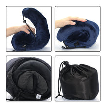 Load image into Gallery viewer, U Shaped Memory Foam Neck Pillows Soft Travel Pillow Massage Neck Pillow Sleeping Airplane Pillow Cervical Healthcare Bedding Outdoor Neck Support Pillow Headrest Travel Folding Slow Rebound Journey Trip Cushion Memory Foam Travel Pillow Neck Pillow