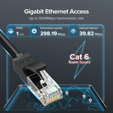 Load image into Gallery viewer, Ethernet Cable 1000Mbps Cat 6 Network Lan UTP Gigabit Networking Wire Plated RJ45 Connectors Cat6 Network Ethernet LAN Cable For Laptop Router RJ45 CAT6 Ethernet Cable