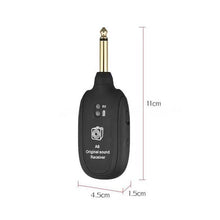 Load image into Gallery viewer, UHF Guitar Wireless System Transmitter Receiver
