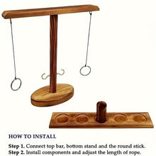 Load image into Gallery viewer, Ultimate Wooden Ring Toss Hook and Ring Indoor Combat Game
