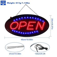 Load image into Gallery viewer, Ultra Bright LED Neon Open Sign