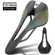 Load image into Gallery viewer, Ultra Light Comfortable Bicycle Saddle Mountain Road Bike Seat Soft Leather Hollow Breathable Cushion Seat Ergonomics Design Breathable Suspension Gel Bike Saddle Cushion For Mountain Bike Road Bike