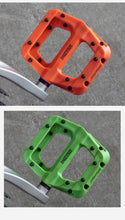 Load image into Gallery viewer, Ultralight Seal Bearings Bicycle Bike Pedals Cycling Nylon Road Pedals Flat Platform Bicycle Parts Accessories Mountain Bike Pedals Ultra Strong Machined Bicycle Flat Alloy Pedals Non-Slip