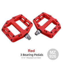 Load image into Gallery viewer, Ultralight Seal Bearings Bicycle Bike Pedals Cycling Nylon Road Pedals Flat Platform Bicycle Parts Accessories Mountain Bike Pedals Ultra Strong Machined Bicycle Flat Alloy Pedals Non-Slip