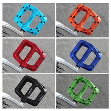 Load image into Gallery viewer, Ultralight Seal Bearings Bicycle Bike Pedals Cycling Nylon Road Pedals Flat Platform Bicycle Parts Accessories Mountain Bike Pedals Ultra Strong Machined Bicycle Flat Alloy Pedals Non-Slip