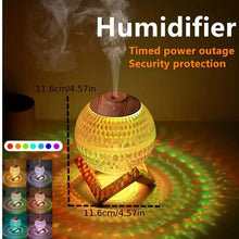 Load image into Gallery viewer, Ultrasonic Moon Night Light Humidifier Dimmable USB Humidificador Mist Maker