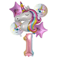 Load image into Gallery viewer, Unicorn Balloons for Birthday Decorations