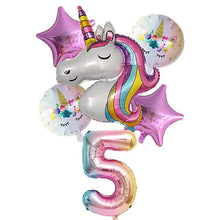 Load image into Gallery viewer, Unicorn Balloons for Birthday Decorations
