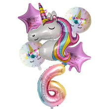 Load image into Gallery viewer, Unicorn Balloons for Birthday Decorations