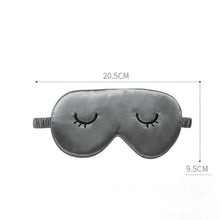 Load image into Gallery viewer, Unique Design Eyelash Embroidery Imitated Silk Sleeping Eye Masks Shading Patch Cover Blindfold With Adjustable Strap Travel Relax Eye Care Tools With Bag