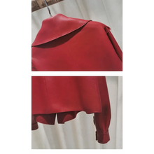 Load image into Gallery viewer, Unique Design Faux Leather Jacket Women Loose Soft Vintage Motorcycle Biker Coat Short Pu Leather Coat Female Punk Autumn Streetwear Outwear