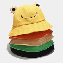 Load image into Gallery viewer, Unique Design Frog Bucket Hat for Women Summer Autumn Plain Female Panama Outdoor Hiking Beach Fishing Cap Sunscreen Woman Sunhat