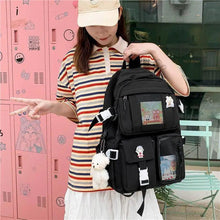 Load image into Gallery viewer, Unique Design Large Capacity With Multi-pocket Backpack For Women And Girls Waterproof College/School/Treval Bags