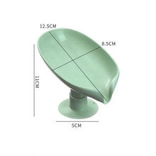Load image into Gallery viewer, Unique Design Leaf Shape Soap Box Drain Soap Holder Box Bathroom Accessories Toilet Laundry Soap Box Bathroom Supplies Tray Gadgets