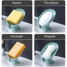 Load image into Gallery viewer, Unique Design Leaf Shape Soap Box Drain Soap Holder Box Bathroom Accessories Toilet Laundry Soap Box Bathroom Supplies Tray Gadgets