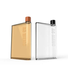 Load image into Gallery viewer, Unique Design Portable Book Paper Cup Botlte Flat Water Bottle Clear Paper Pad Water Bottle Flat Drinks Kettle Notebook Drink Bottle for Water