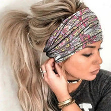 Load image into Gallery viewer, Unique Design Women's Summer Hair Bands Print Headband Stylish Cross Turban Bandanas Hair Accessories Headwrap Headwear Gift
