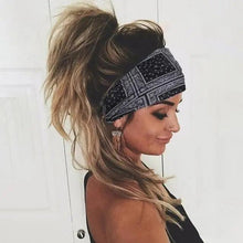 Load image into Gallery viewer, Unique Design Women's Summer Hair Bands Print Headband Stylish Cross Turban Bandanas Hair Accessories Headwrap Headwear Gift