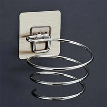 Load image into Gallery viewer, Unique Designed Hair Dryer Holder Blower Organizer Adhesive Wall Mounted Nail Free No Drilling Stainless Steel Stand Tool For Bathroom Bedroom