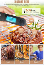 Load image into Gallery viewer, Unique Food Kitchen Digital Meat Thermometer BBQ Instant Read Food Thermometer Waterproof With Backlight And Magnet For Kitchen Cooking Grilling BBQ Backing Liquids Oil Waterproof Kitchen Thermometer For Cooking Tools