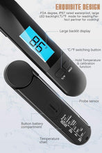 Load image into Gallery viewer, Unique Food Kitchen Digital Meat Thermometer BBQ Instant Read Food Thermometer Waterproof With Backlight And Magnet For Kitchen Cooking Grilling BBQ Backing Liquids Oil Waterproof Kitchen Thermometer For Cooking Tools
