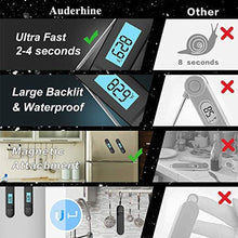 Load image into Gallery viewer, Unique Food Kitchen Digital Meat Thermometer BBQ Instant Read Food Thermometer Waterproof With Backlight And Magnet For Kitchen Cooking Grilling BBQ Backing Liquids Oil Waterproof Kitchen Thermometer For Cooking Tools
