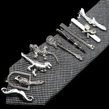 Load image into Gallery viewer, Unique Stainless Tie Clips Guitar Lizard Shaped Tie Clips Tie Clip Classic Tie Bar Clip Regular Trendy Durable Metallic Necktie Clips Wedding Business Ties Necktie Clips Pin For Mens Ideal Gift