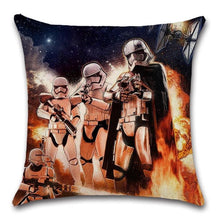 Load image into Gallery viewer, Unique Style Throw Pillow Cover Robot pattern Polyester Linen Cushion cover Decoration For Home House Party Chair Sofa Gift Cute Adorable Cartoon Robot Waving with Robotic Dog Friend Throw Pillow Cover Case Decorative Cushion For Couch Bed
