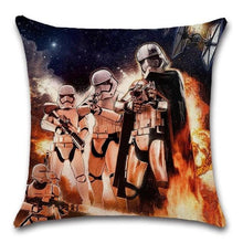 Load image into Gallery viewer, Unique Style Throw Pillow Cover Robot pattern Polyester Linen Cushion cover Decoration For Home House Party Chair Sofa Gift Cute Adorable Cartoon Robot Waving with Robotic Dog Friend Throw Pillow Cover Case Decorative Cushion For Couch Bed