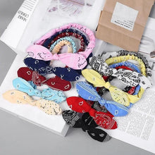 Load image into Gallery viewer, Unique Style Women's Soft Solid Print Headbands Vintage Cross Knot Elastic Hairbands Bandanas Girls Hair Bands Hair Accessories